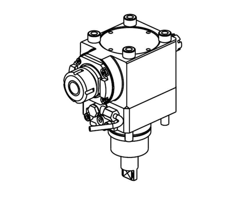 AXIAL DRIVEN TOOL H=70 mm GEARED-UP I=1:2